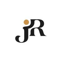 Initial jr letter logo vector template design. Creative abstract letter rj logo design. Linked letter rj logo design.