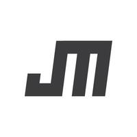 inicial letra jm logo o mj logo vector diseño modelo