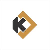 Initial letter jk logo or kj logo vector design template