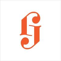 Initial letter jj logo or j logo vector design template
