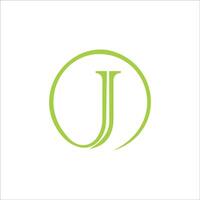 Initial letter jj logo or j logo vector design template