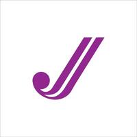 Initial letter jj logo or j logo vector design template