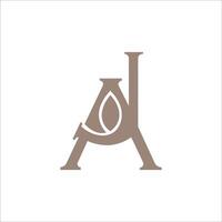 Initial letter ja or aj logo vector design template