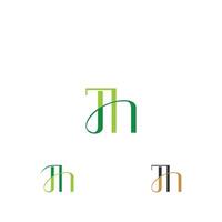 HJ, JH, H AND J Abstract initial monogram letter alphabet logo design. vector