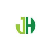 HJ, JH, H AND J Abstract initial monogram letter alphabet logo design. vector