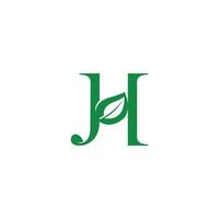 HJ, JH, H AND J Abstract initial monogram letter alphabet logo design. vector