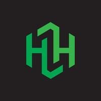 Initial letter hh logo or h logo vector design template