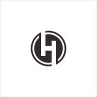 Initial letter hh logo or h logo vector design template