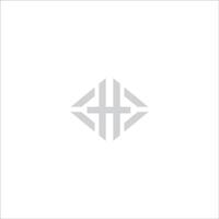 Initial letter hh logo or h logo vector design template