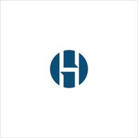 Initial letter hh logo or h logo vector design template