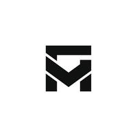 Initial letter gm or mg logo design template vector