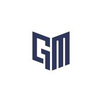 Initial letter gm or mg logo design template vector