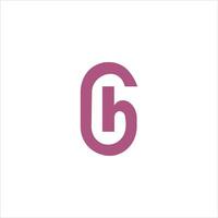 inicial letra gh o hg logo vector plantillas