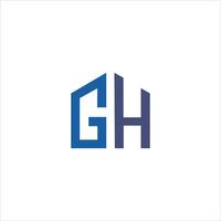 Initial letter gh or hg logo vector templates