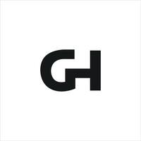 Initial letter gh or hg logo vector templates