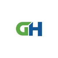 Initial letter gh or hg logo vector templates