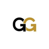 gg letra logo diseño . gg inicial establecido alfabeto icono logo diseño vector