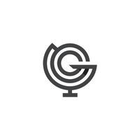 gg letter logo design . gg initial based alphabet icon logo design vector