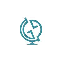 gg letter logo design . gg initial based alphabet icon logo design vector
