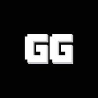 gg letra logo diseño . gg inicial establecido alfabeto icono logo diseño vector