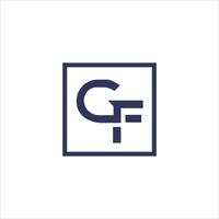 Initial letter fg logo or gf logo vector design template