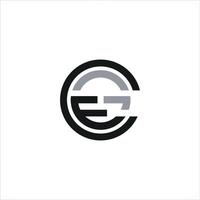 Letter  eg or ge logo vector logo design