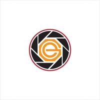 Letter  eg or ge logo vector logo design