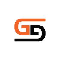 Initial letter gd or dg logo vector design template