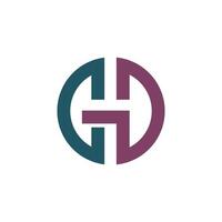 Initial letter gd or dg logo vector design template