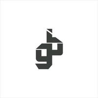 inicial letra bg logo o gb logo vector diseño modelo