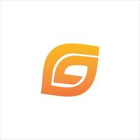 initial letter g logo vector design