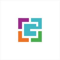 initial letter g logo vector design