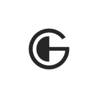 initial letter g logo vector design