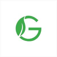 initial letter g logo vector design