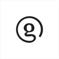 initial letter g logo vector design