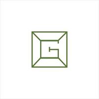 initial letter g logo vector design