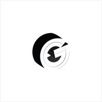 initial letter g logo vector design