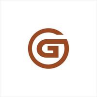 initial letter g logo vector design