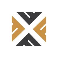Initial letter fx logo or xf logo vector design template