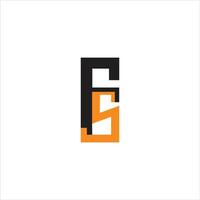 initial letter fs or sf logo vector design