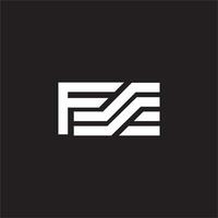 initial letter fs or sf logo vector design