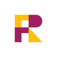 initial letter fr or rf logo vector designs