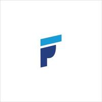 Initial letter fp logo or pf logo vector design templates