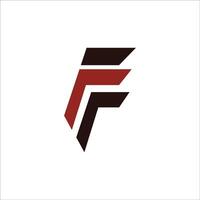 Initial letter ff logo or f logo vector design template