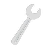 Isolated tool graphic icon symbol of a wrench vector