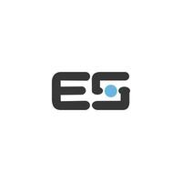 initial letter es or se logo vector logo design