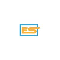 initial letter es or se logo vector logo design