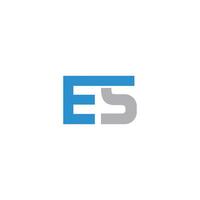 initial letter es or se logo vector logo design