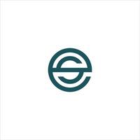 initial letter es or se logo vector logo design