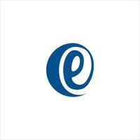 Initial letter eo or oe logo vector design template